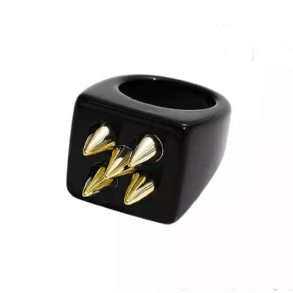 HoneyBunny Jewelry - Acrylic ring "Spikes"